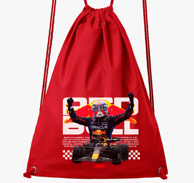 Max Verstappen Történet tornazsák — Piros