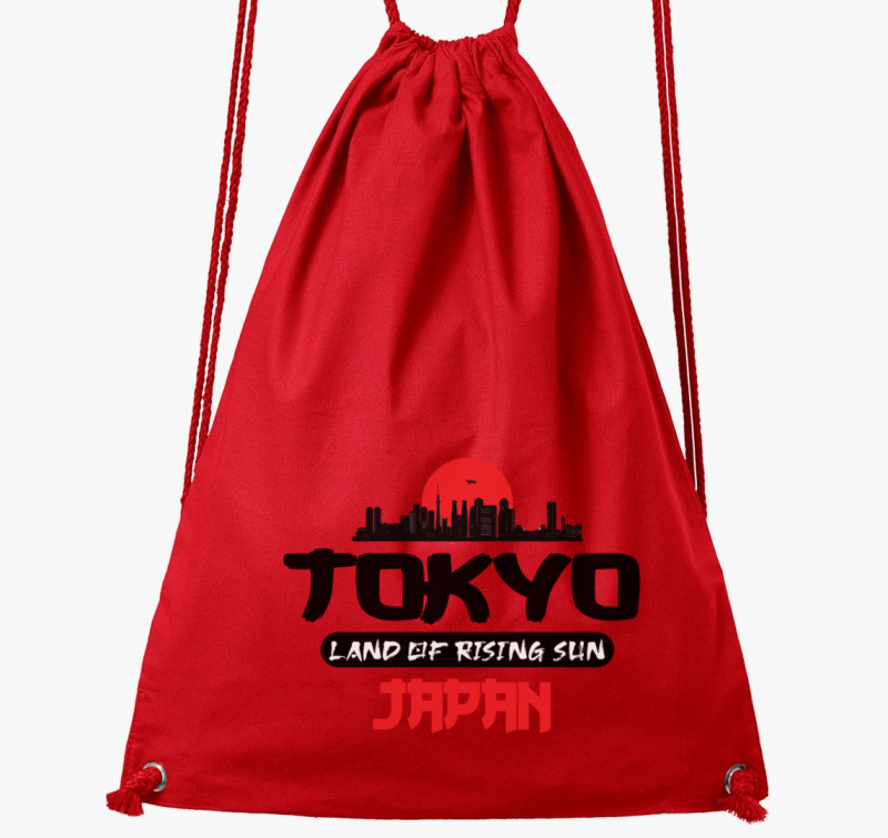 Tokyo város tornazsák — Piros
