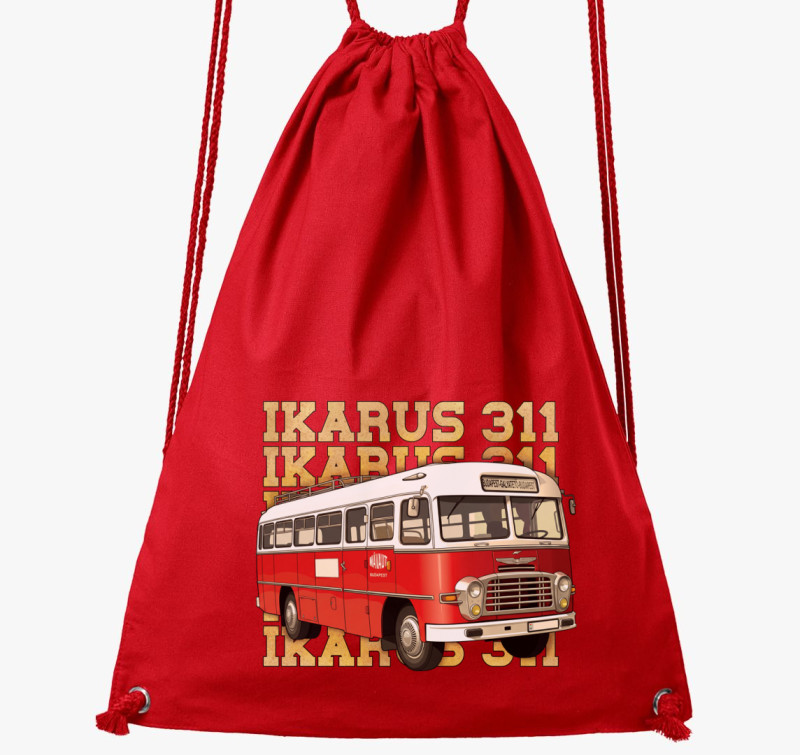 Ikarus 311 Busz tornazsák — Piros