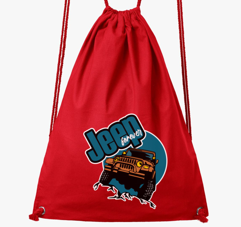 Jeep forever tornazsák — Piros