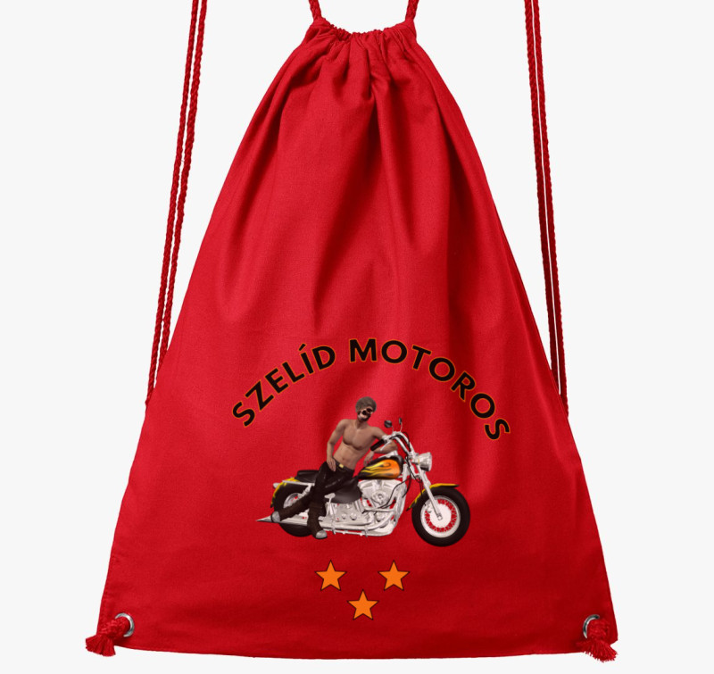 Szelíd Motoros tornazsák — Piros