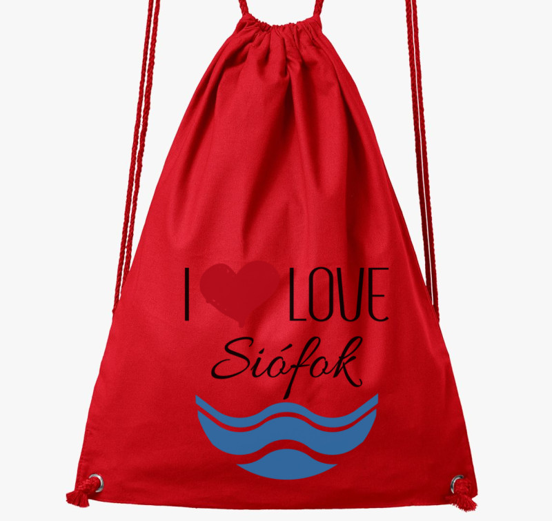 I love Siófok tornazsák — Piros
