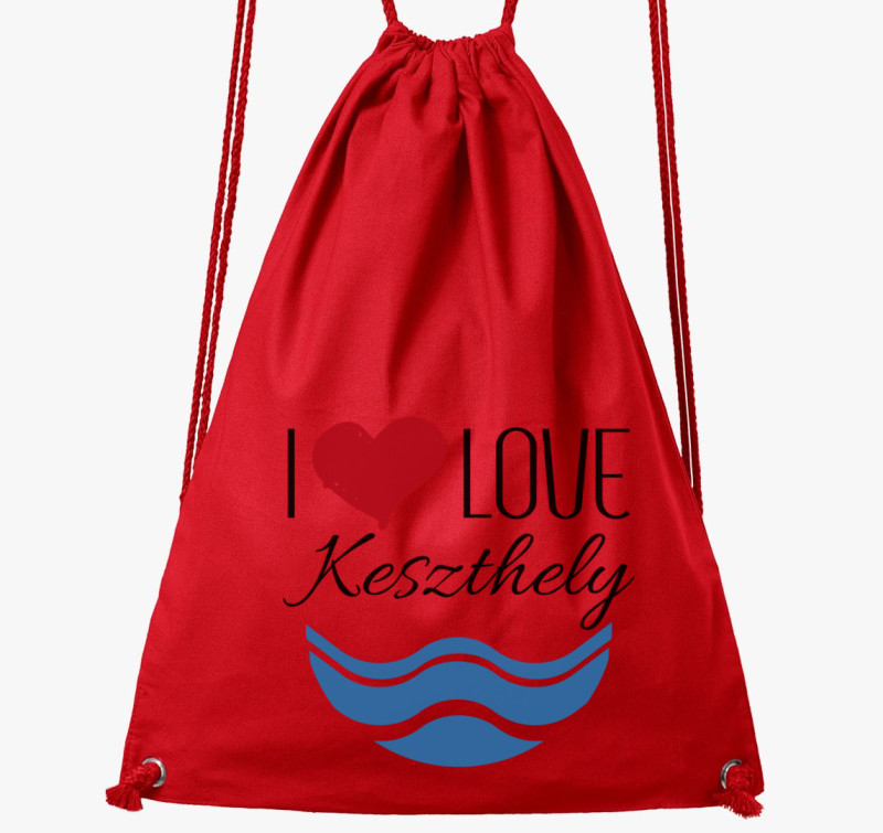 I love Keszthely tornazsák — Piros