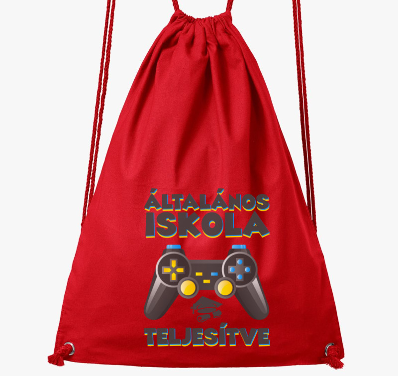 Általános iskola teljesítve tornazsák — Piros