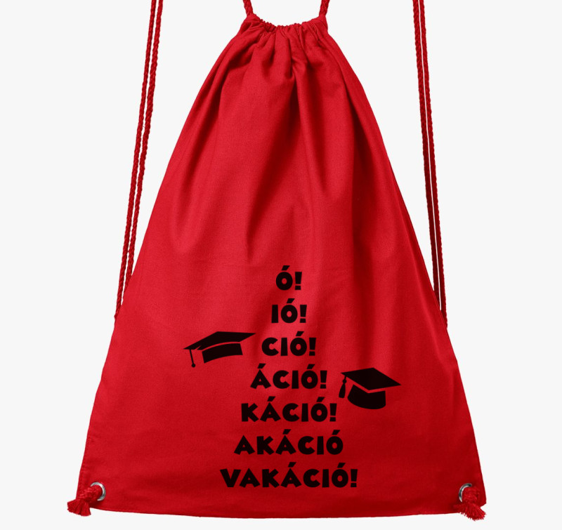 Vakáció tornazsák — Piros