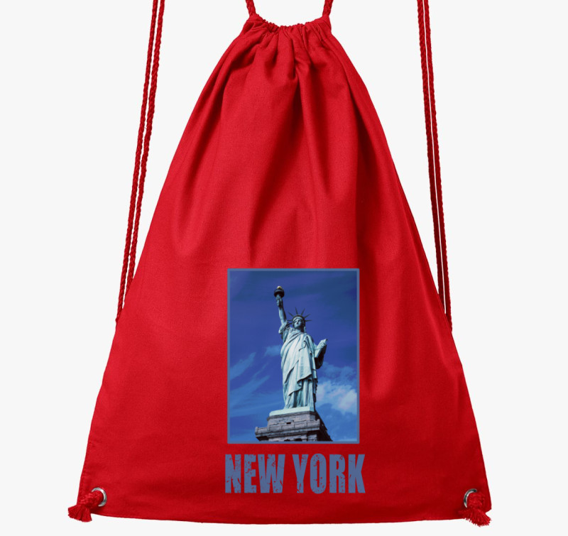 New York kék  tornazsák — Piros