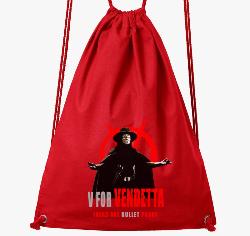 V for vendetta 2 tornazsák — Piros