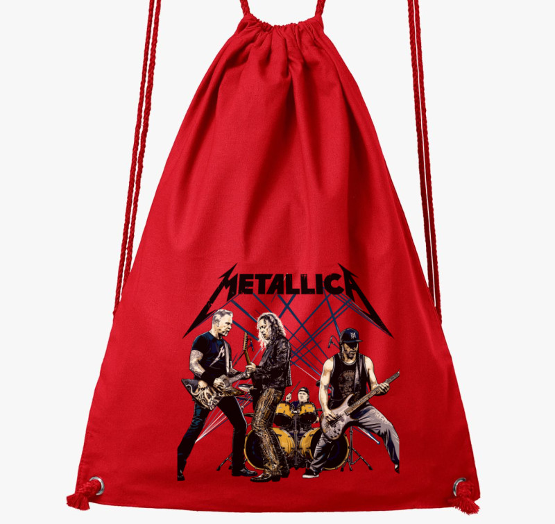 Metallica Band Art tornazsák — Piros