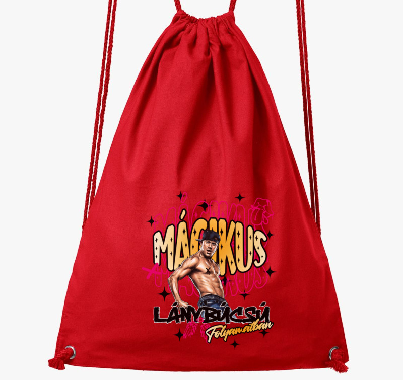Mágikus Lánybúcsú tornazsák — Piros