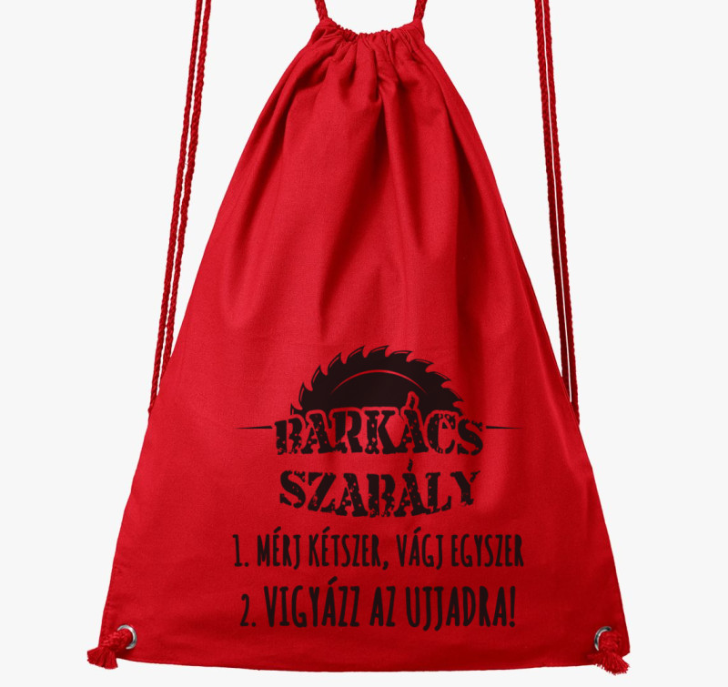 Barkács szabály tornazsák — Piros