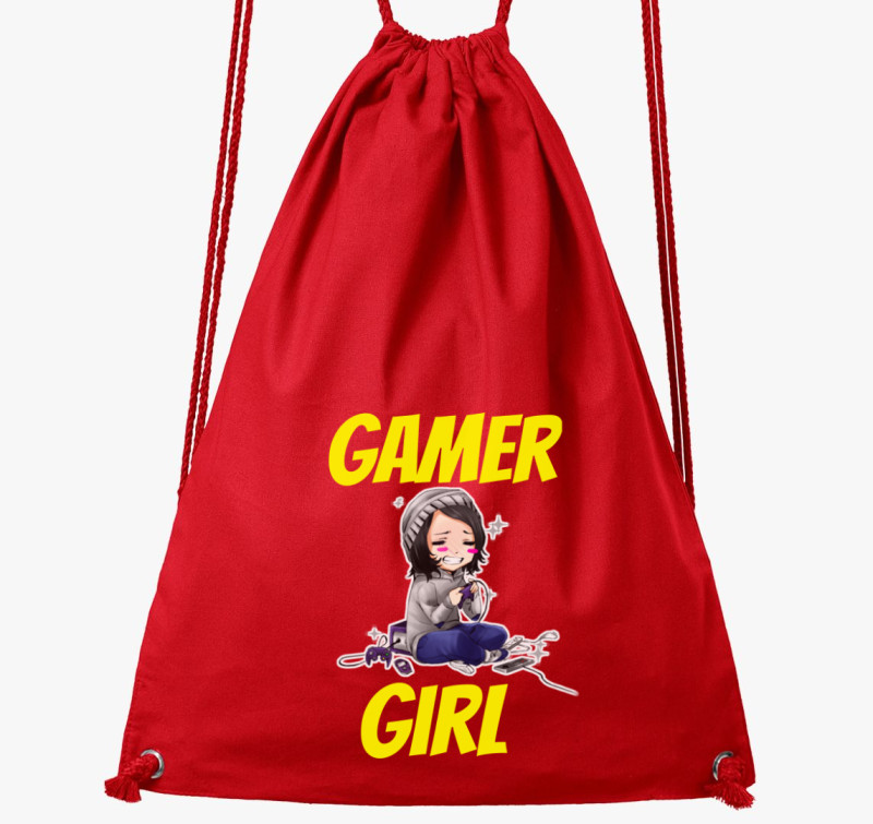 Gamer Girl v2 tornazsák — Piros