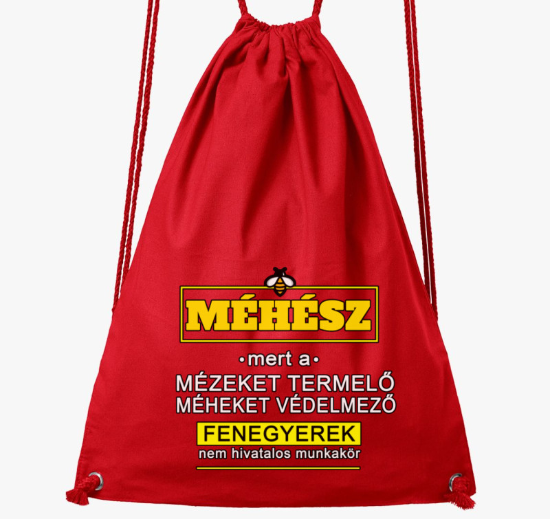 Méhész fenegyerek tornazsák — Piros