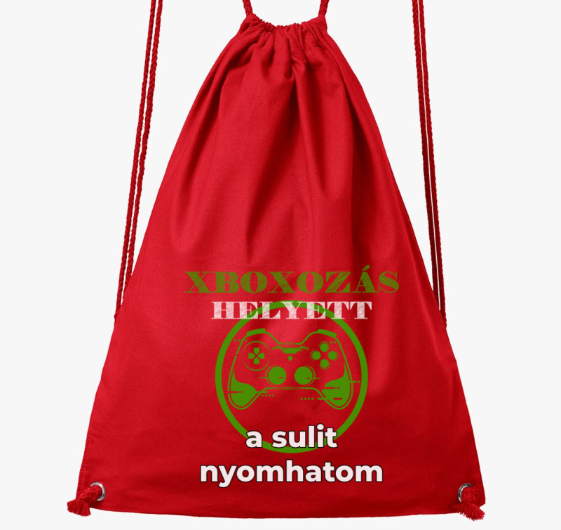 Xboxozás helyett a sulit nyomhatom tornazsák — Piros