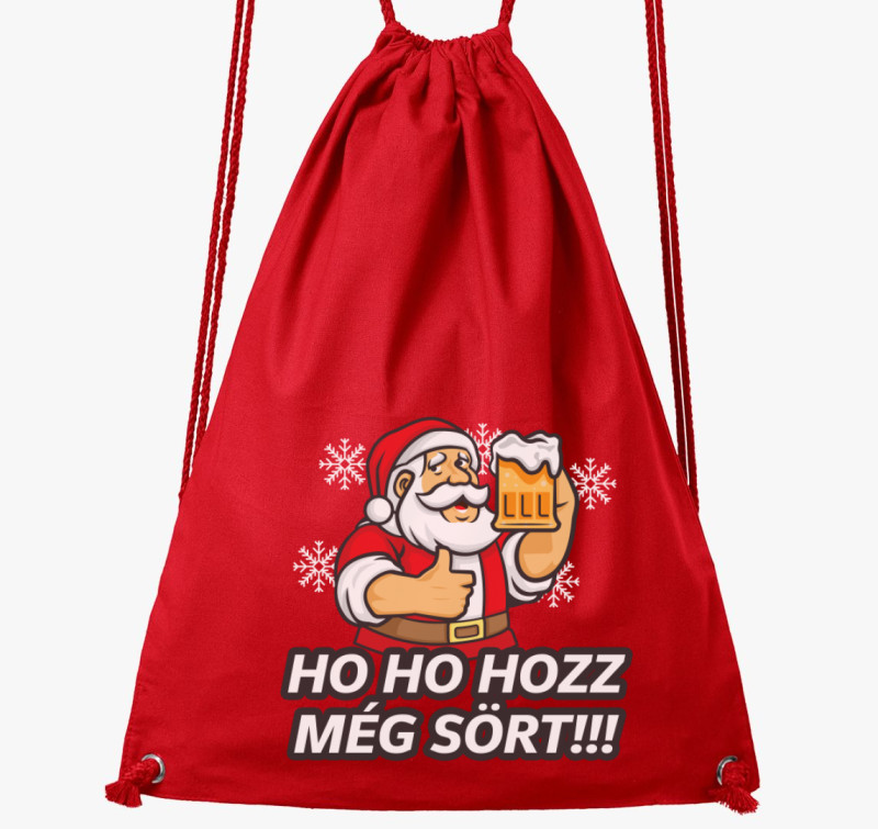 Ho ho hozz még sört tornazsák — Piros