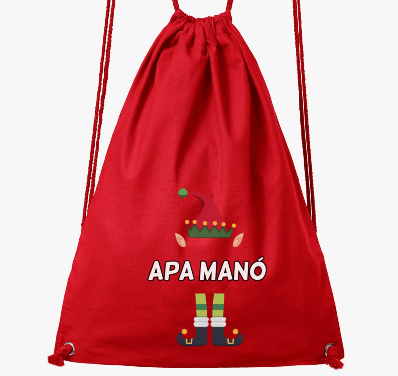 Apa manó tornazsák — Piros