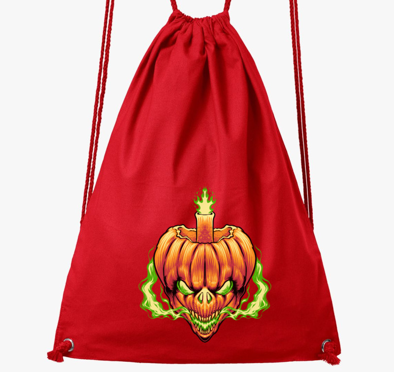 Halloween-i töklámpás tornazsák — Piros