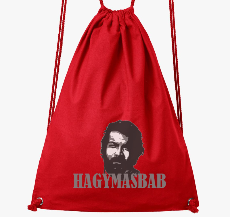 Bud Spencer hagymásbabos tornazsák — Piros