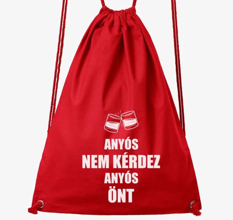 Anyós nem kérdez anyós önt tornazsák — Piros