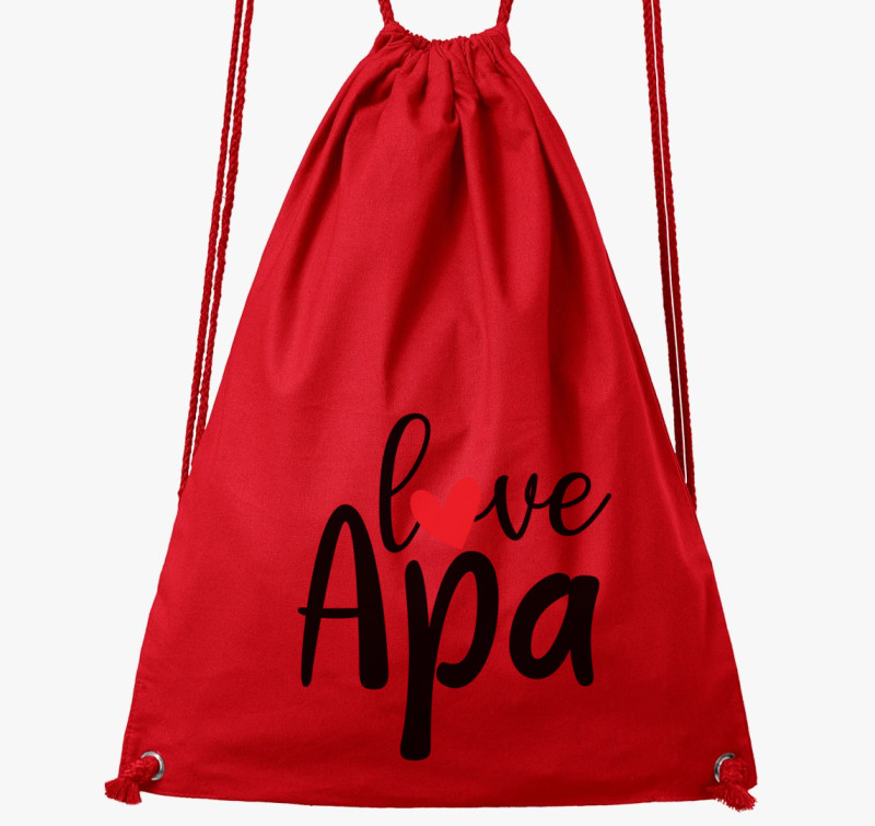 Love Apa tornazsák — Piros
