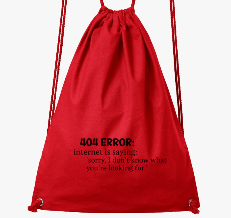404 Error internet Dictionary tornazsák — Piros