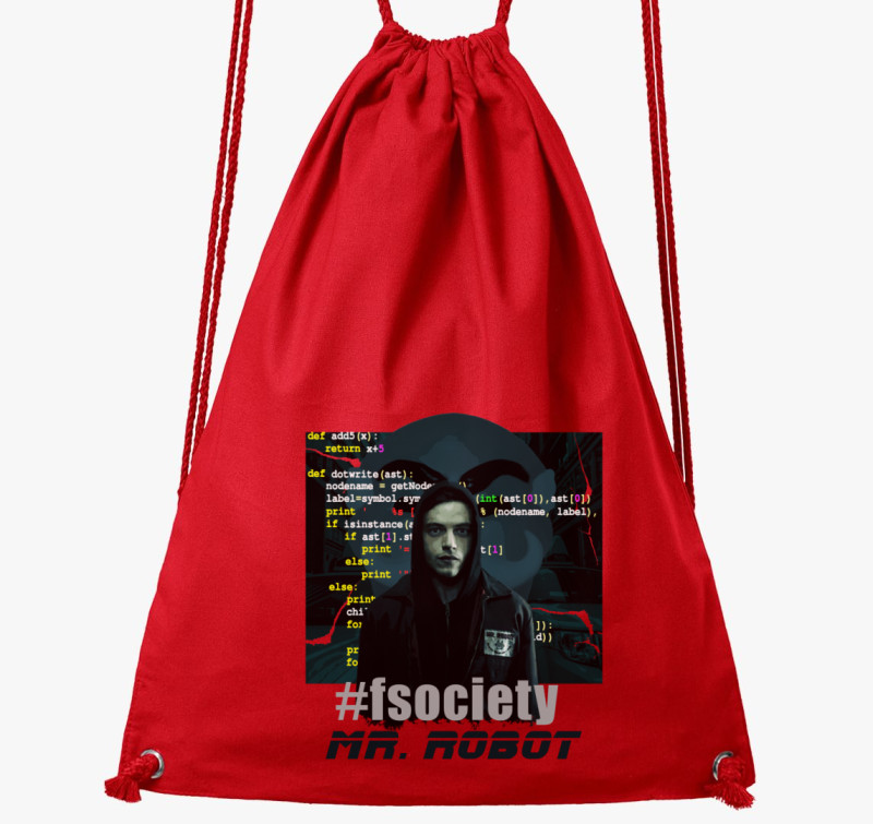 Mr. Robot tornazsák — Piros