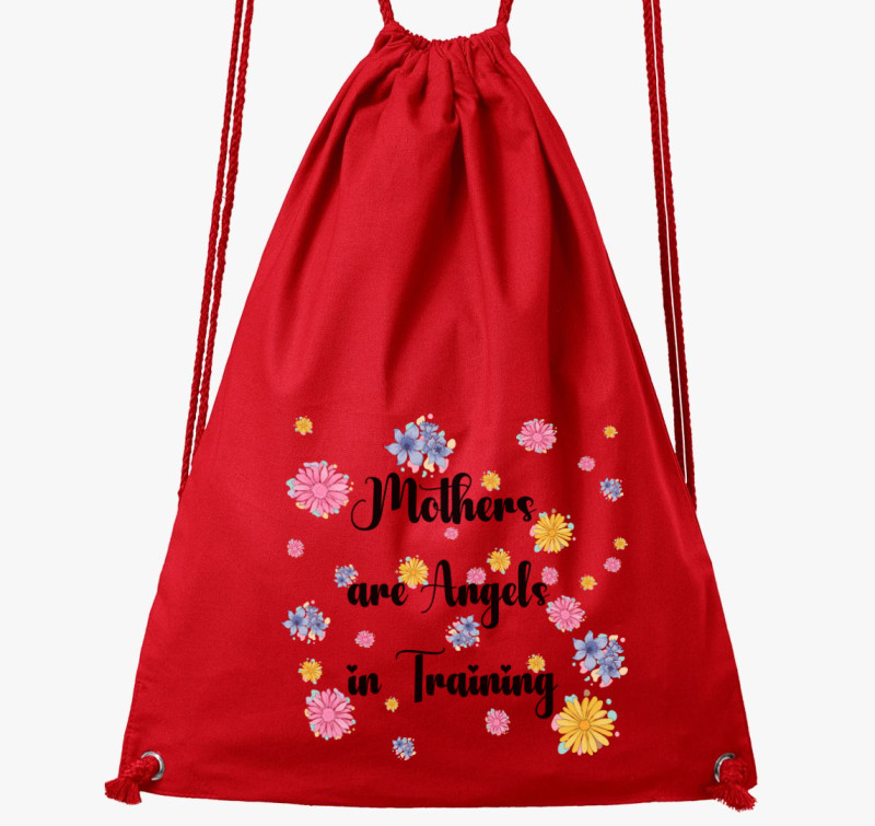 Mothers are angels in training tornazsák — Piros