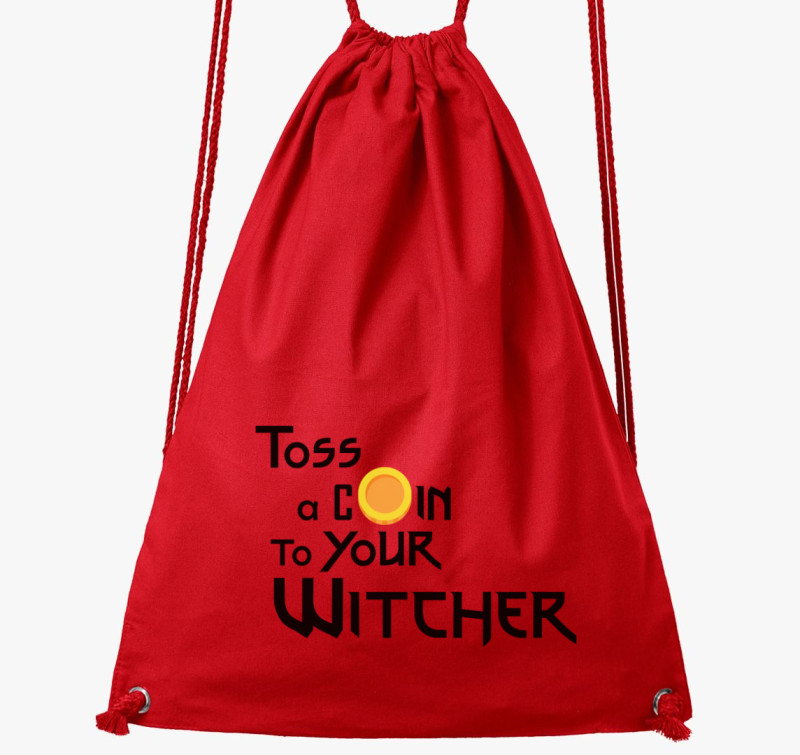 Toss a coin to your Witcher tornazsák — Piros
