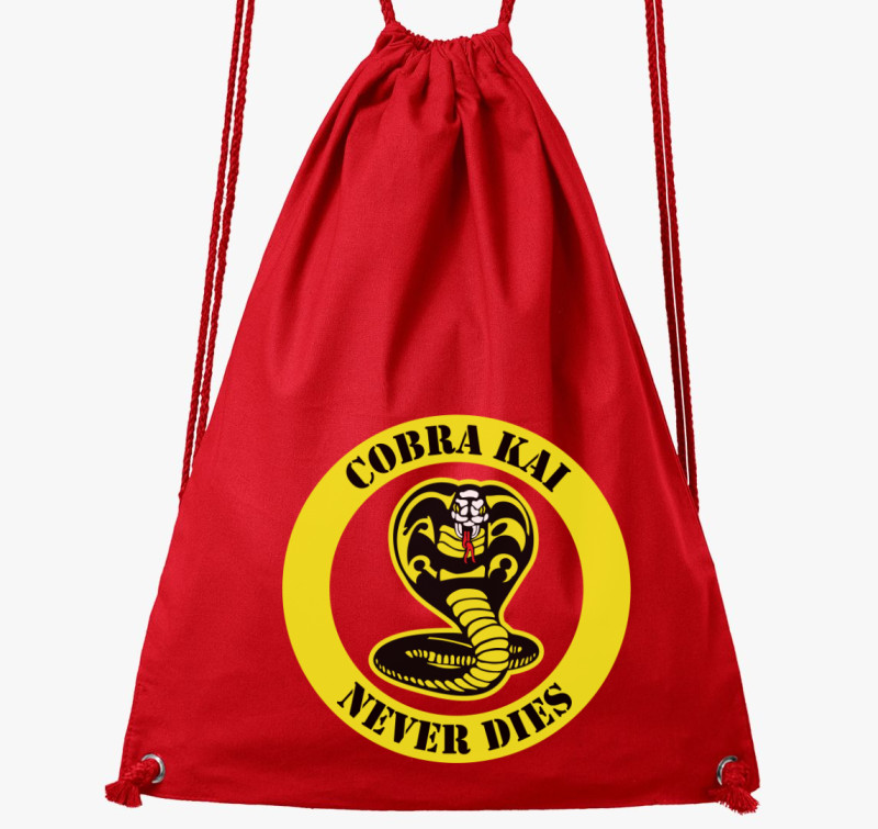 Cobra Kai never dies tornazsák — Piros