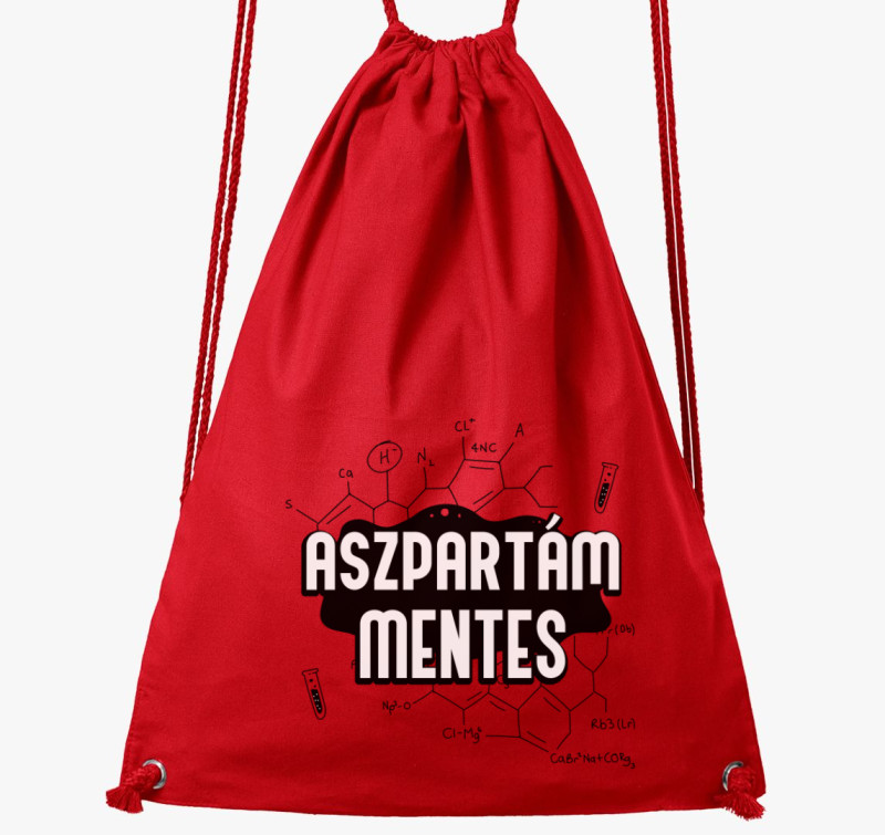 Aszpartám mentes tornazsák — Piros