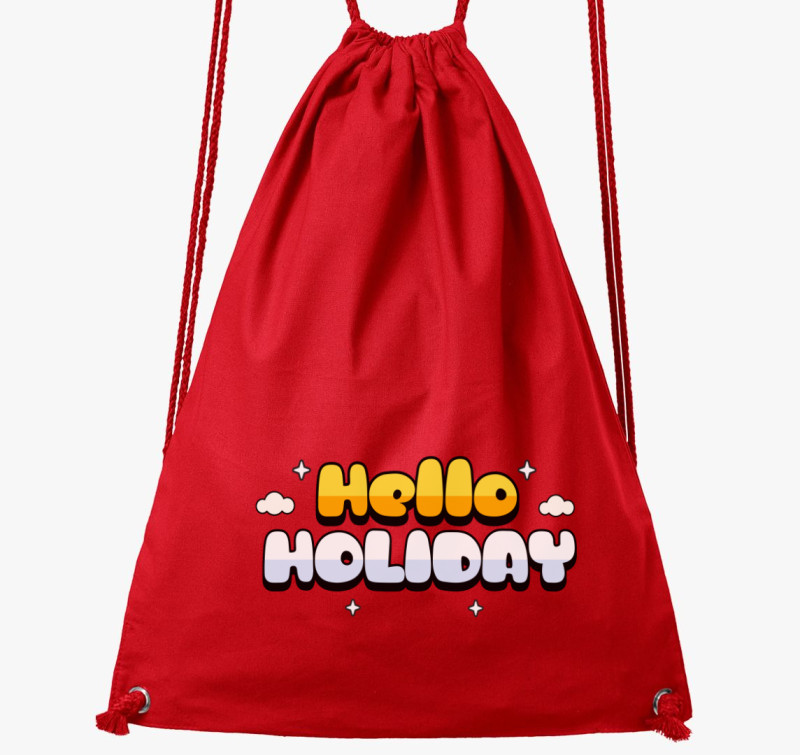 Hello Holiday tornazsák — Piros