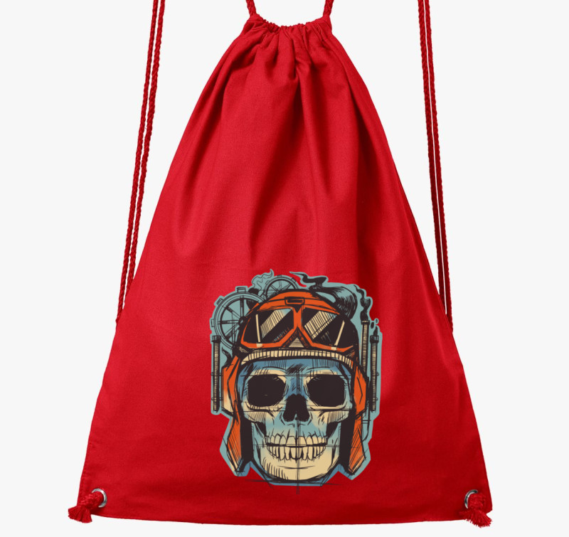 Gear Skull tornazsák — Piros