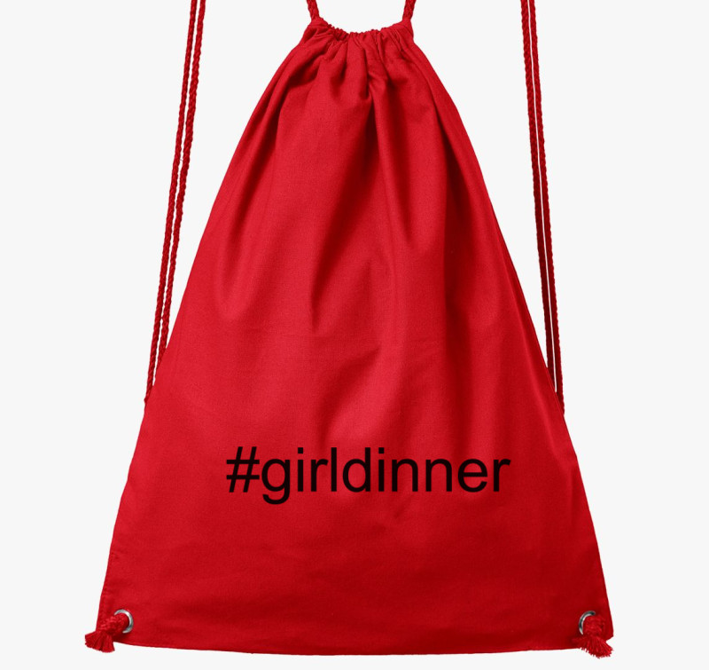 Girl dinner trend tornazsák — Piros