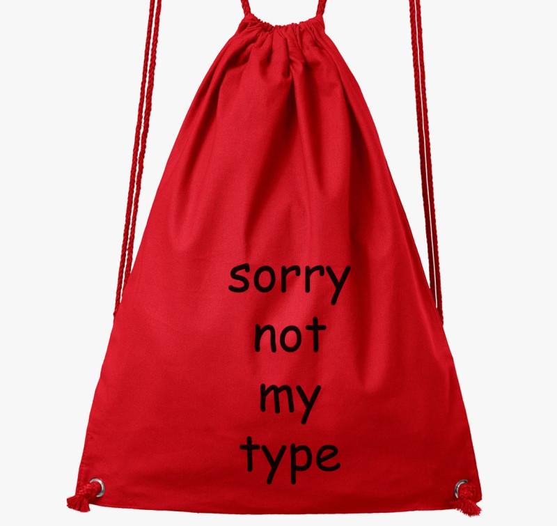 Comic sans type tornazsák — Piros