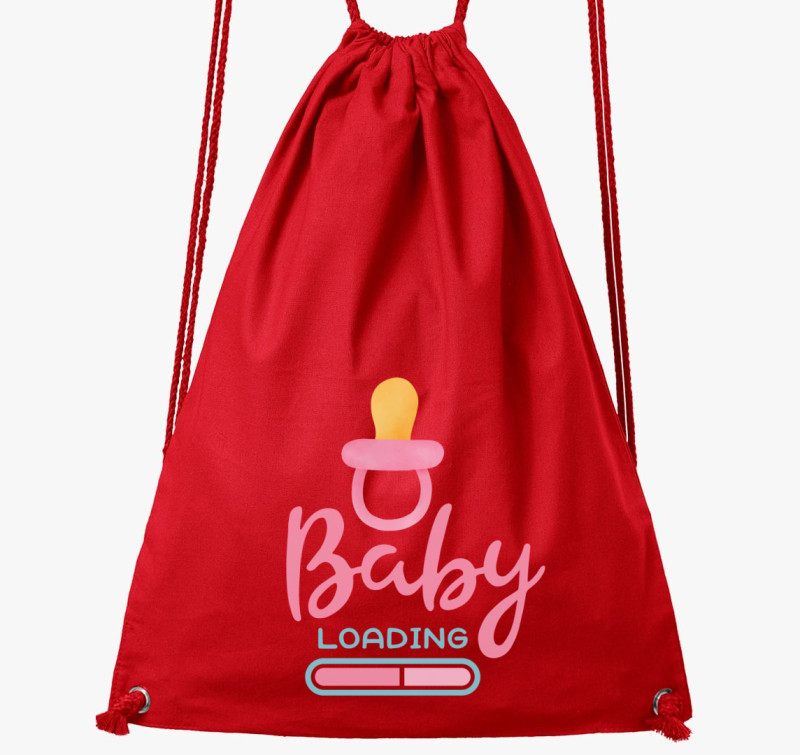Baby loading rózsaszín tornazsák — Piros