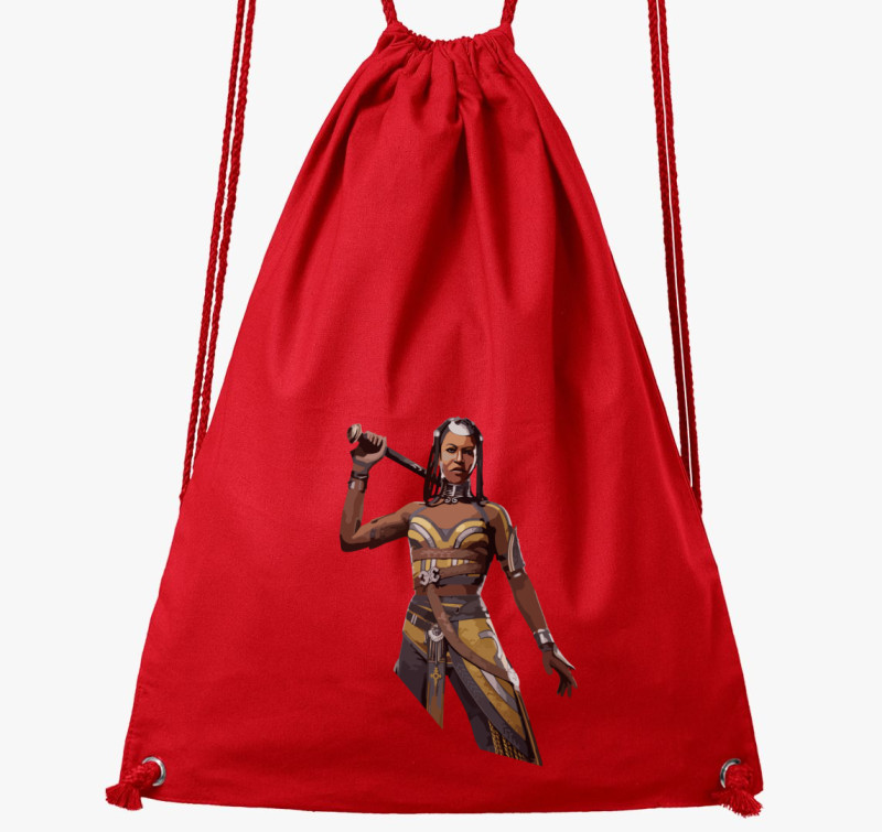 The Walking Dead Michonne avatar tornazsák — Piros