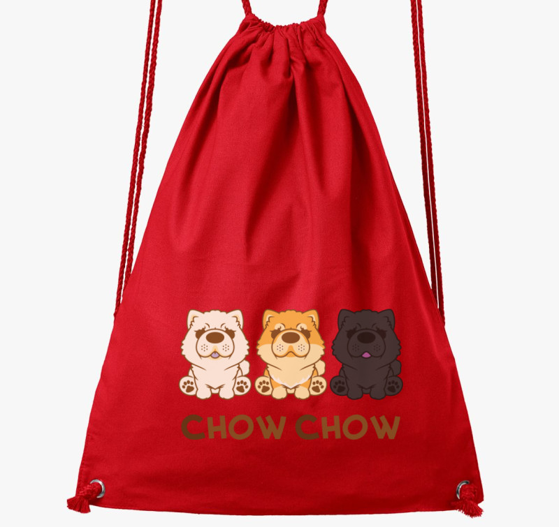 Chow Chow tornazsák — Piros
