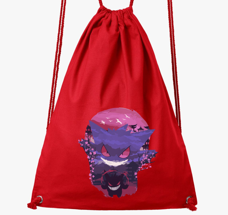 Pokemon Gengar tornazsák — Piros