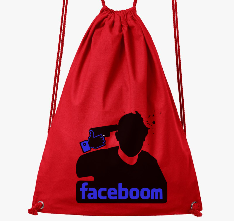 Faceboom tornazsák — Piros