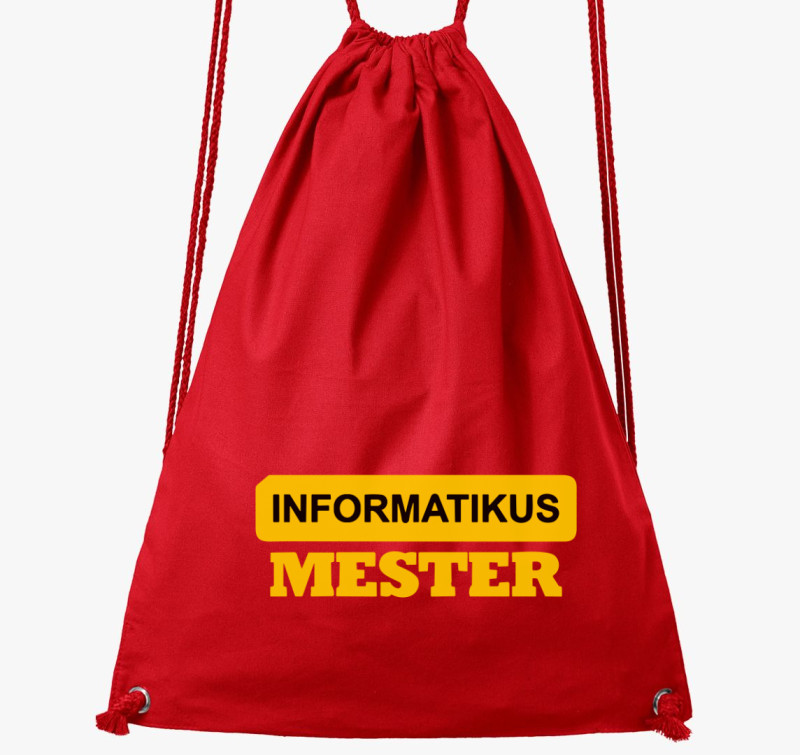 Informatikus mester tornazsák — Piros