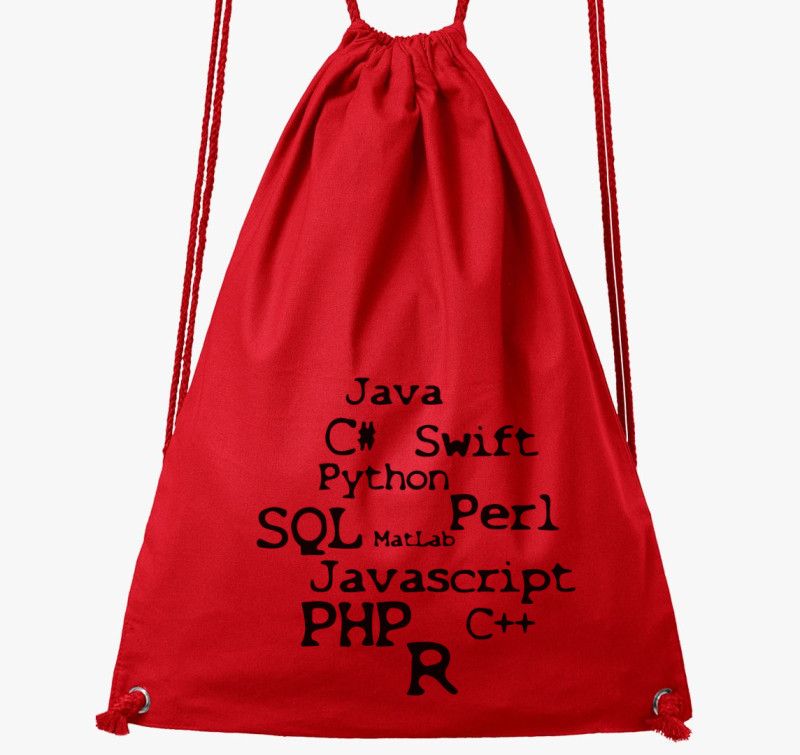 Programnyelvek tornazsák — Piros