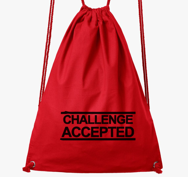 Challenge accepted tornazsák — Piros