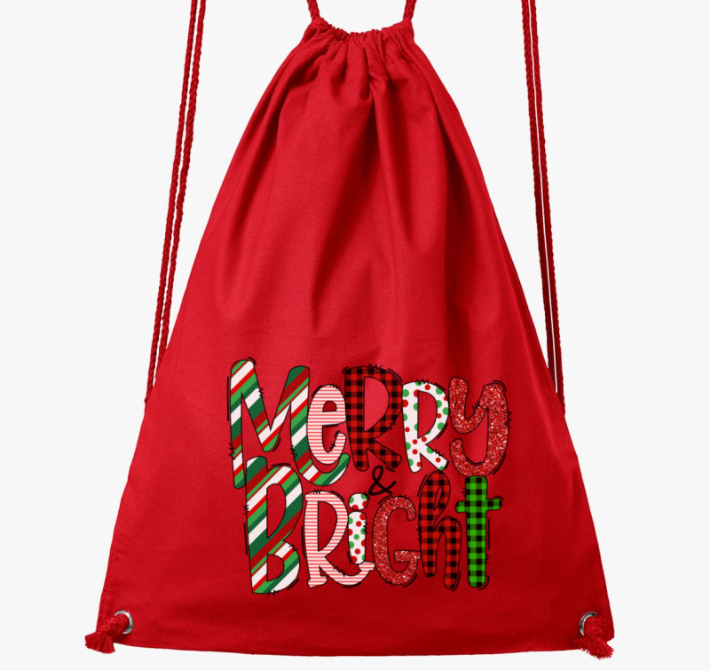 Merry bright tornazsák — Piros