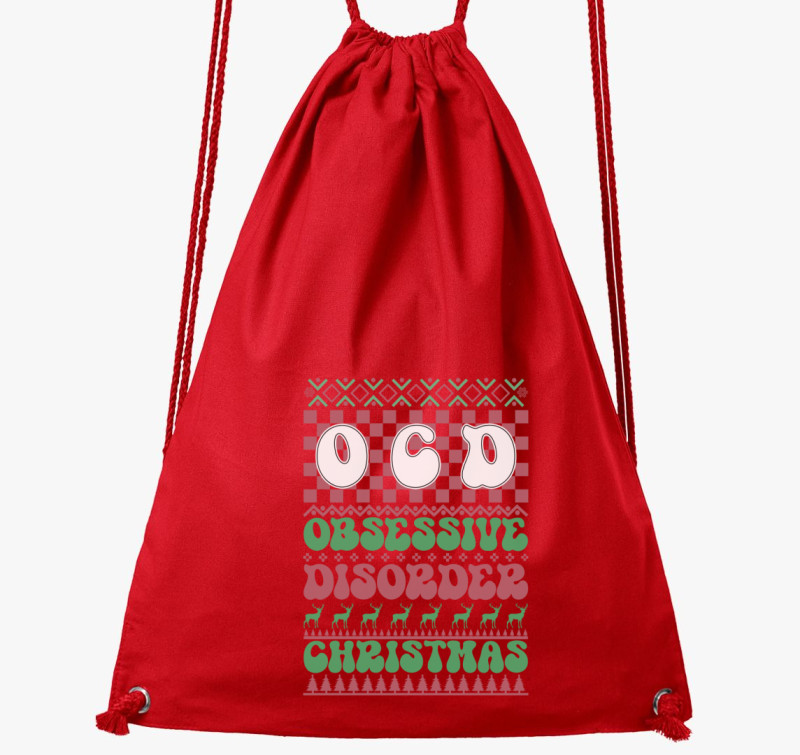 OCD xmas tornazsák — Piros