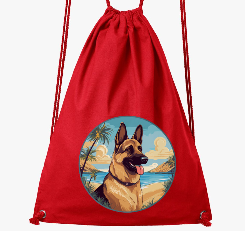 German Sheperd tornazsák — Piros