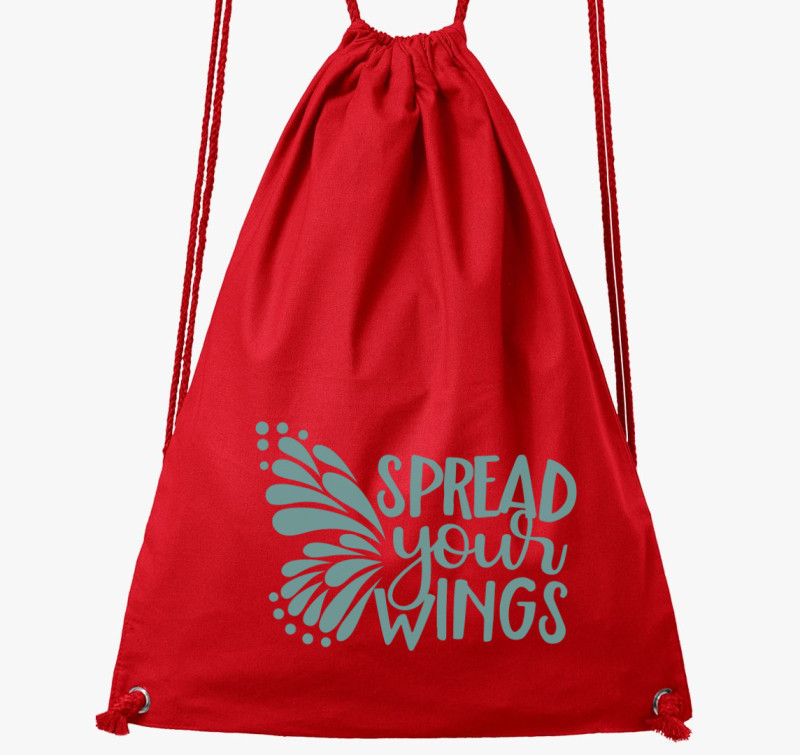 Spread wings türkiz tornazsák — Piros