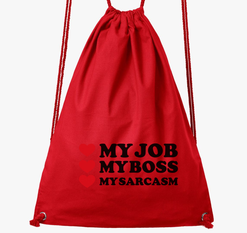 Love job boss tornazsák — Piros