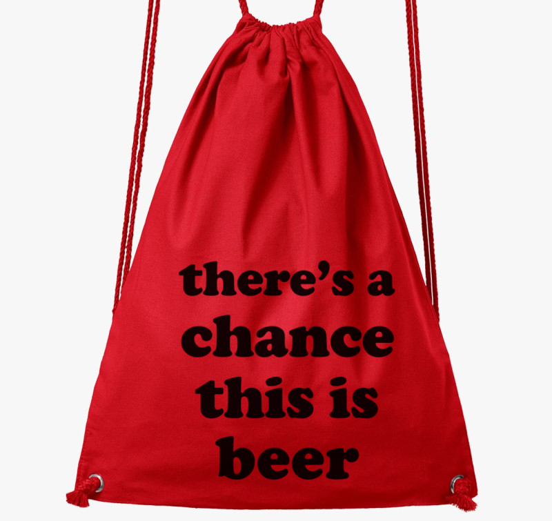 Beer chance tornazsák — Piros