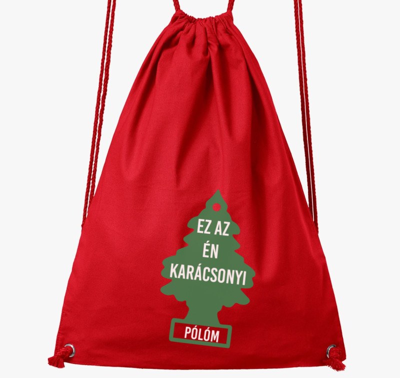 Ez az én karácsonyi wunderbaum tornazsákm tornazsák — Piros