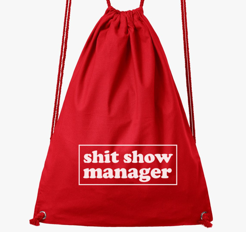 Shit show manager tornazsák — Piros