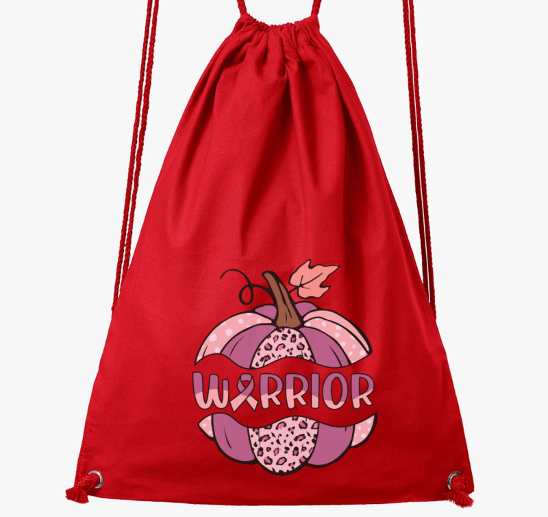 Cancer warrior tornazsák — Piros